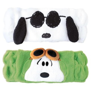 T'S FACTORY Snoopy 造型絨毛髮帶 洗臉髮帶 史努比