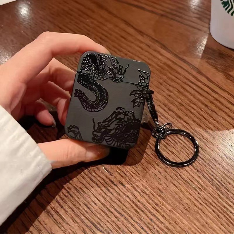四葉草🍀中國風龍適用Airpods pro2保護殻蘋果無綫藍牙耳機airpods4代潮流 GMBW