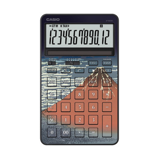 CASIO 60週年限定計算機/ 葛飾北齋/ 12位元/ 凱風快晴/ 赤富士/ JF-M200-TJ-KHG eslite誠品