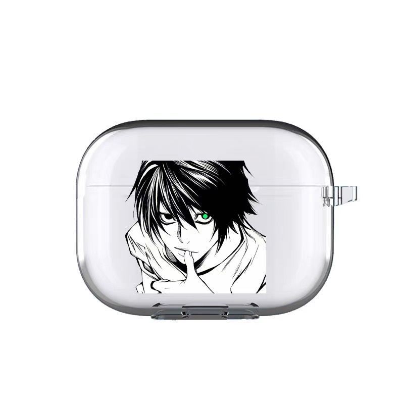 四葉草🍀死亡筆記適用airpodspro2保護套蘋果4代藍牙耳機殻透明airpods3軟 SH3X