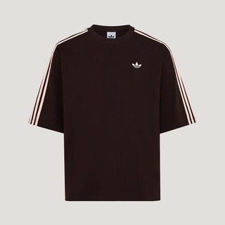 Adidas 愛迪達 3s Tee KG6333 男 T恤 運動上衣 休閒短袖 黑 粉邊 亞版 純棉