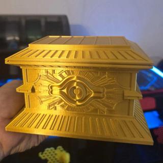 🔥臺灣出貨🔥遊戲王封印的黃金櫃模型 動漫卡牌收納盒3D列印桌面儲物盒擺件