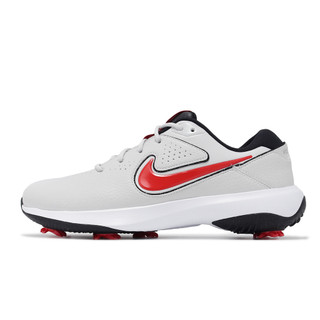 Nike 高爾夫球鞋 Victory Pro 3 寬楦 NN 灰 紅 防潑水 男鞋 [ACS] DX9028-002