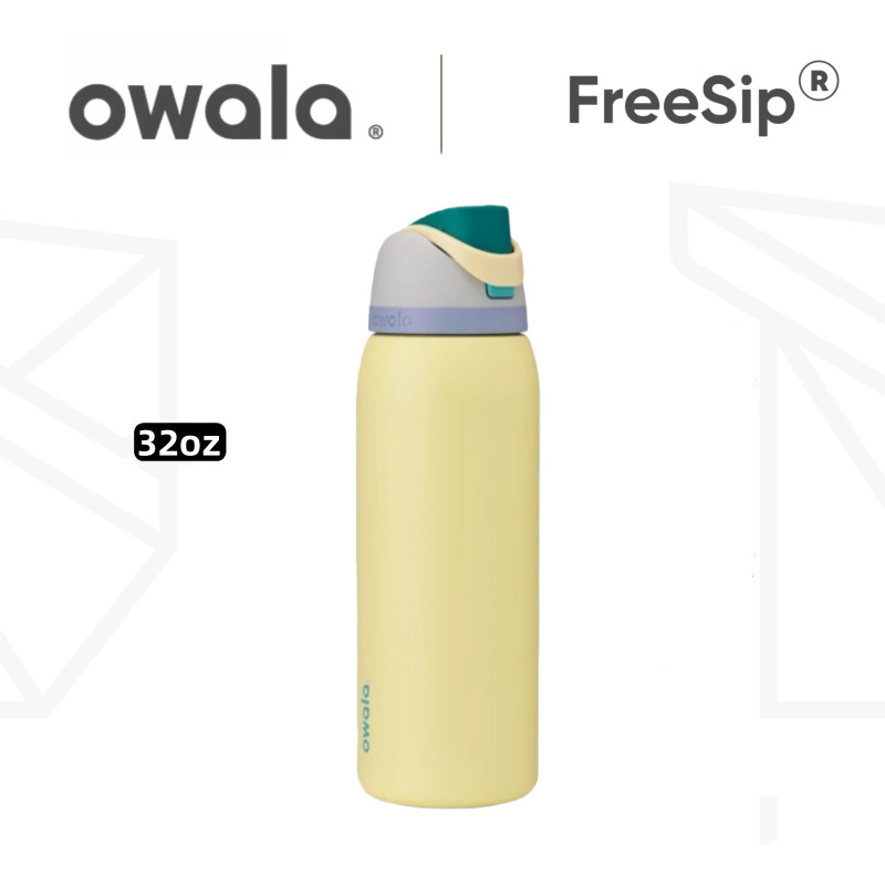 Owala FreeSip 不銹鋼水瓶 24 盎司 32 盎司 - 鎖蓋,保溫保溫瓶,適用於健身房、旅行和辦公室