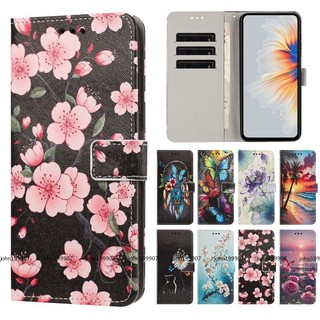 櫻花 荷花 皮套 適用於 OPPO Reno 15 14 13 12 A6 Pro A78 Find X9 皮質 手機殼
