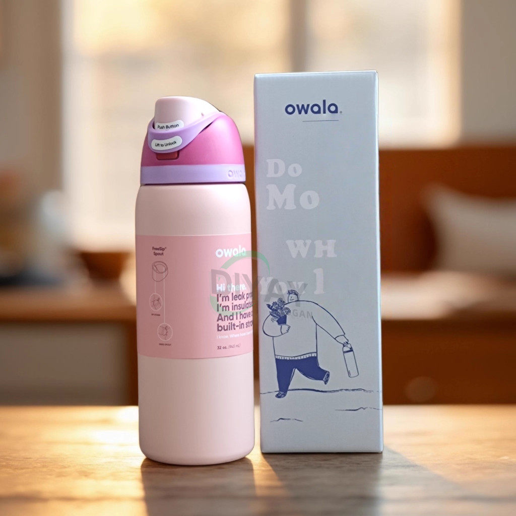 【雙層絕緣】Owala FreeSip 32 盎司水瓶 - 防漏、防汗、保持寒冷 24 小時,非常適合戶外探險