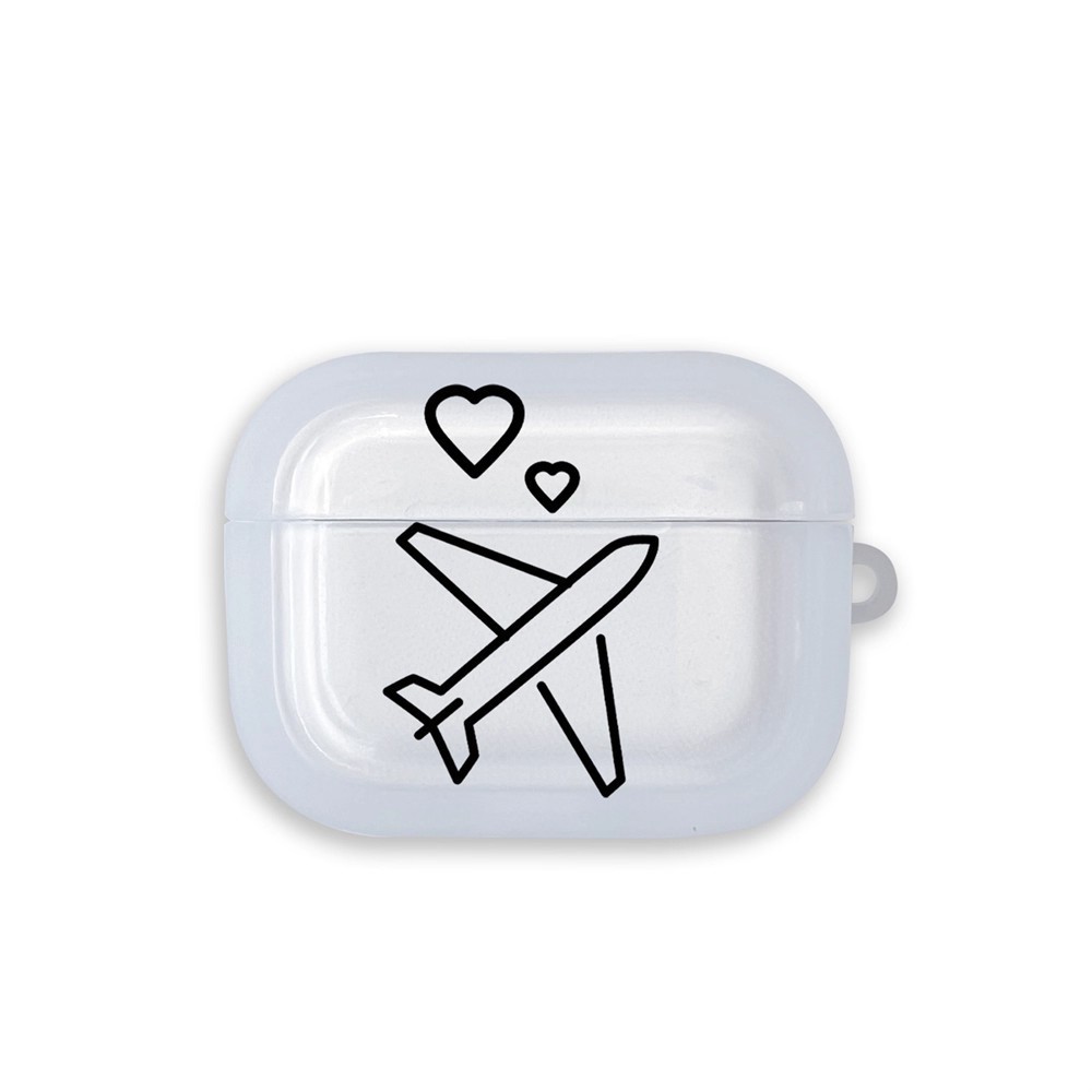四葉草🍀簡約愛心飛行圖機票AirPods4耳機保護套適用蘋果AirPodsPro2個性3 F9LN