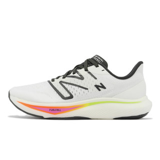 New Balance NB 競速跑鞋 Fuelcell Rebel V3 男鞋 寬楦 白 黑 MFCXCW3-2E