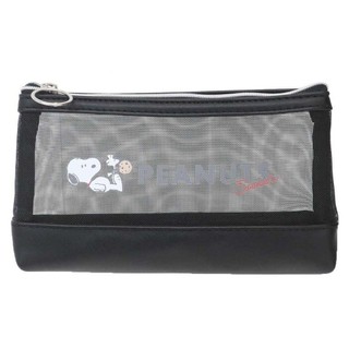 Kamio Snoopy 尼龍網眼筆袋 網紗筆袋 史努比 躺著 KM05587