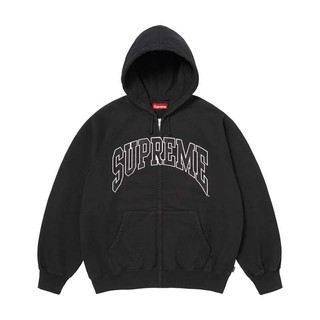 Supreme Cracked Raglan Hooded 裂紋印刷 拉鍊 連帽外套 黑色 SS26SW81-BK