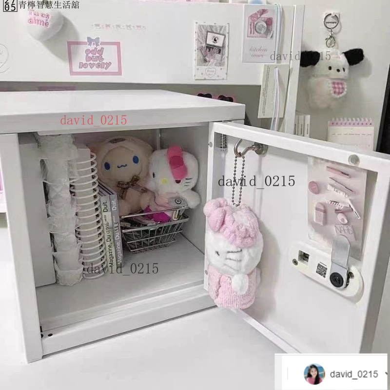 ⚡️熱銷 堅固耐用 INS風全鋼小型保險箱 小型保險箱 保管箱 小型家用保險箱 密碼保險箱 辦公室保管箱 保險櫃