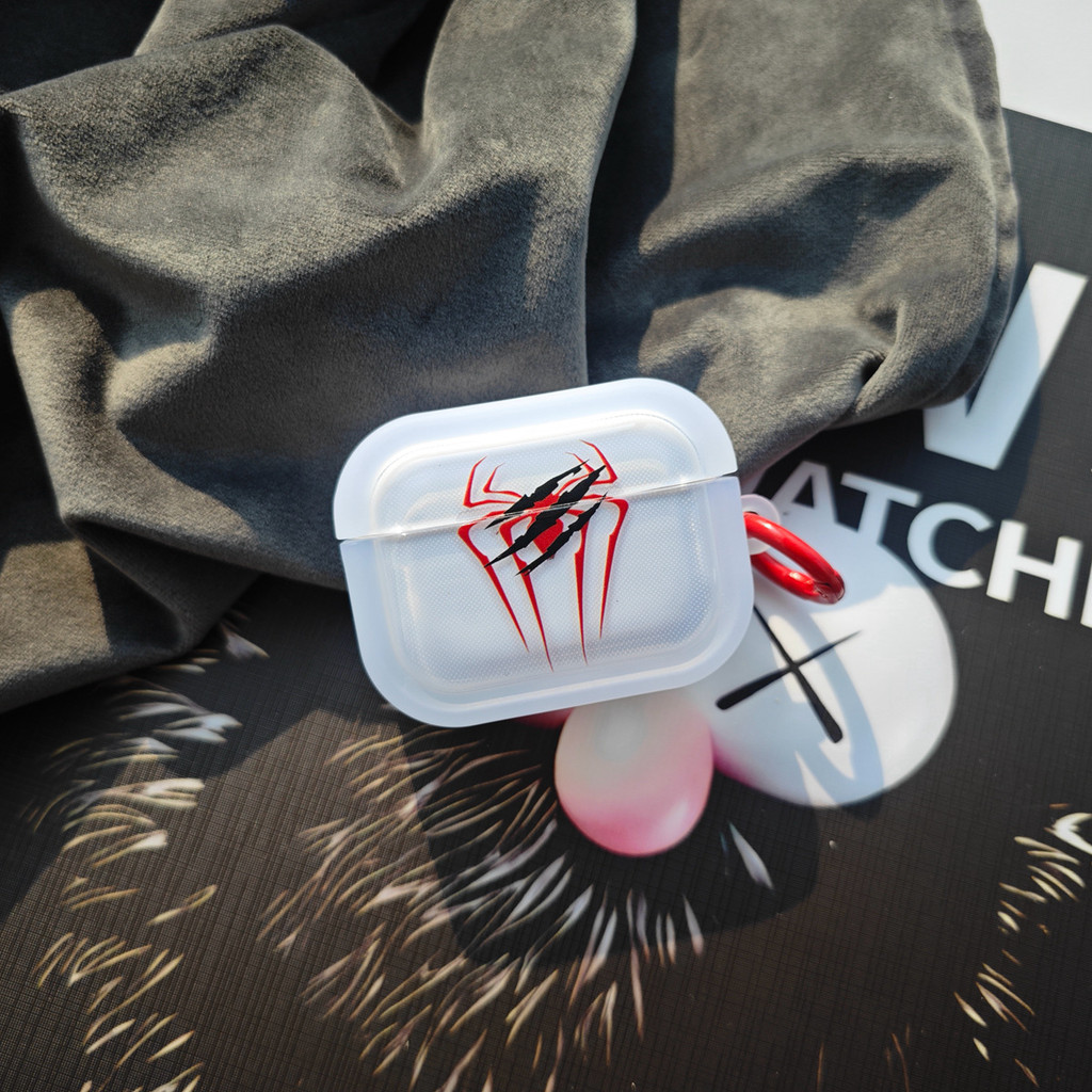四葉草🍀漫威蜘蛛俠爪痕適用蘋果無綫藍牙airpods pro2代3代4代耳機保護套 7YPN