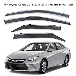 適用於豐田凱美瑞Camry 2015 2016 2017晴雨擋防雨眉Window Visor