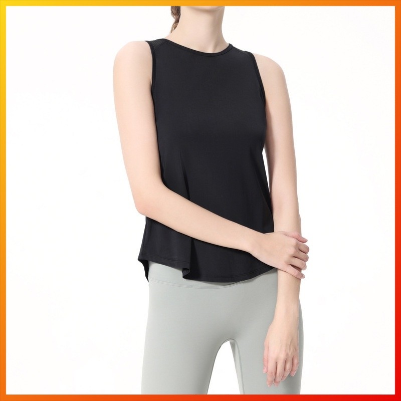 Lululemon 新款瑜伽運動無袖背心,帶網眼插入物 – 性感、修身、寬鬆、舒適的健身服 1318
