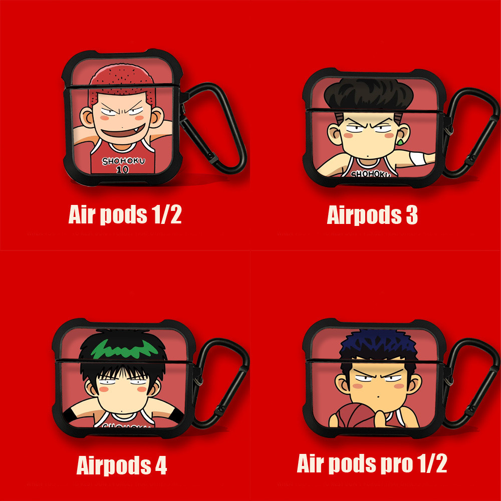 四葉草🍀好品質灌籃高手三井壽新品適用蘋果AirPods pro 1 2 3 4保護套耳機殻套 RIA3