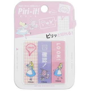 sun-star 日本製 迪士尼 Piri-it 可撕式標籤索引貼 雙用標示貼 愛麗絲 Chara Para