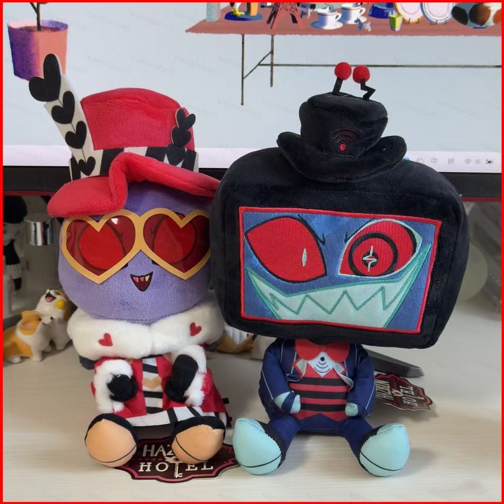 SQ5 Hazbin Hotel Vox Niffty Plushie 動漫商品可愛毛絨伴侶公仔QS5
