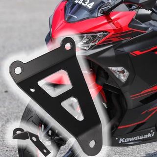 機車優選✨適用川崎忍者 250/ninja300 改裝後腳踏移除支架 排氣加固支架 配件 機車改裝