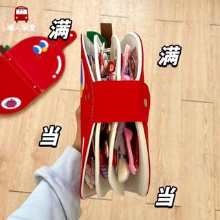 原創蘋果兒童髮飾收納神器可摺疊便攜首飾髮夾髮卡髮圈頭繩收納冊OG43