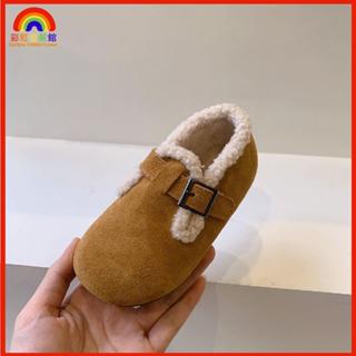 🎄秋冬新品🎄兒童勃肯鞋冬季女童二棉鞋男童加絨冬鞋毛毛鞋寶寶豆豆鞋保暖童鞋兒童棉拖鞋 兒童毛毛鞋 毛毛拖 兒童拖鞋U8