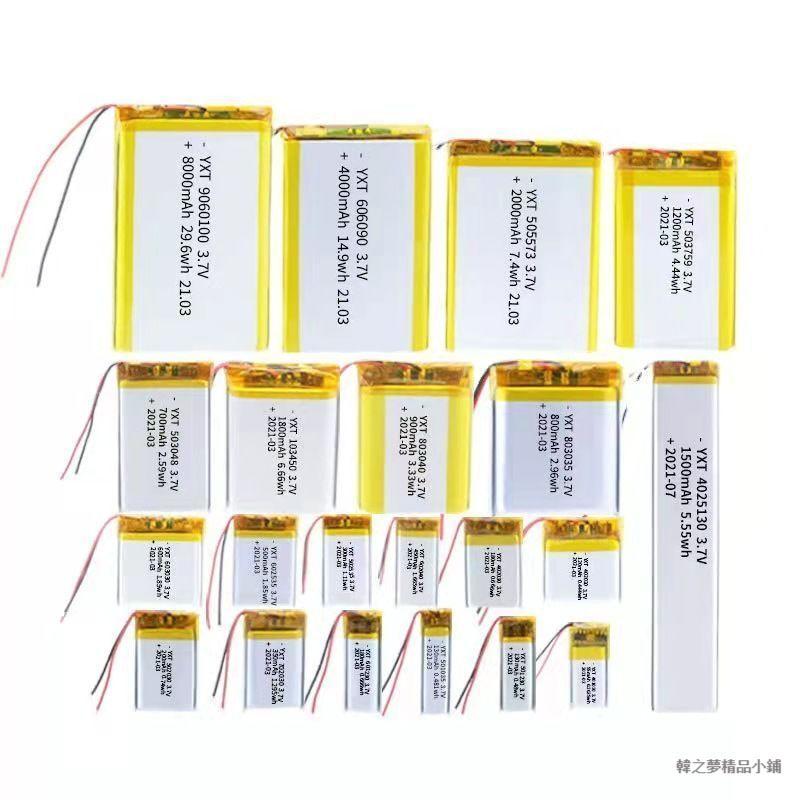 ✨臺灣出貨✨3.7V聚合物鋰電池行車記錄儀體重秤藍牙耳機音響頭燈唱戲機通用電