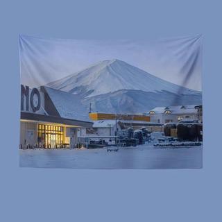 掛佈新款 富士山下背景布風景ins裝飾牆布房間臥室宿舍佈置掛布布裝飾掛佈