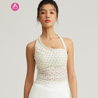 AirActive Leisure 波點掛脖吊帶瑜伽背心女美背外穿跑步運動內衣普拉提訓練健身內衣