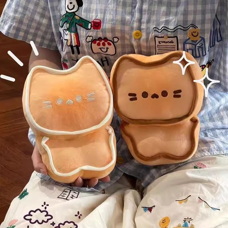 🌟小象優選🌟黃油餅幹貓咪玩偶娃娃送閨蜜毛絨玩具可愛貓咪公仔軟聖誕節禮物女