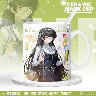 【潮玩精品擺件】千咲嘉貝莉娜紅魔聯動CoCo馬克杯創意周邊高顏值牛奶早餐杯伴手禮