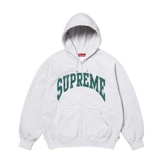 Supreme Cracked Raglan Hooded 裂紋印刷 拉鍊 連帽外套 灰色 SS26SW81-AY