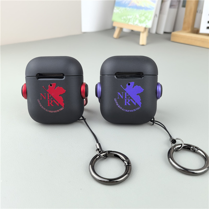 四葉草🍀好品質新世紀福音戰士AirPods1/2/3/4代蘋果無綫藍牙耳機保護套pro2支架 XUPH