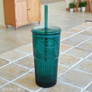 適合星巴克玻璃杯女神杯550ml 配件玻璃吸管杯蓋