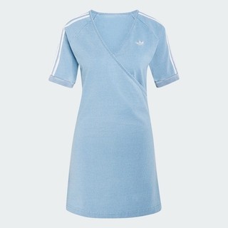 Adidas 愛迪達 Denim Dress KZ5056 女 連身洋裝 淺藍 亞版 丹寧 復古