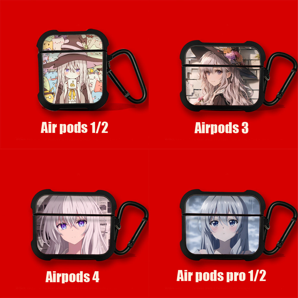 四葉草🍀好品質伊蕾娜魔女之旅硅膠適用蘋果AirPods pro 1 2 3 4保護套耳機殻套 JCF9