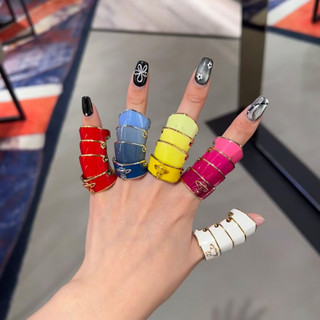 多色可選 Vivienne Westwood 西太后 Artemis 盔甲土星戒指 四層金屬 美式復古戒指 西太后戒指