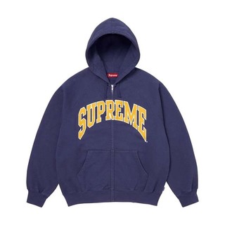 Supreme Cracked Raglan Hooded 裂紋印刷 拉鍊 連帽外套 藍色 SS26SW81-WY