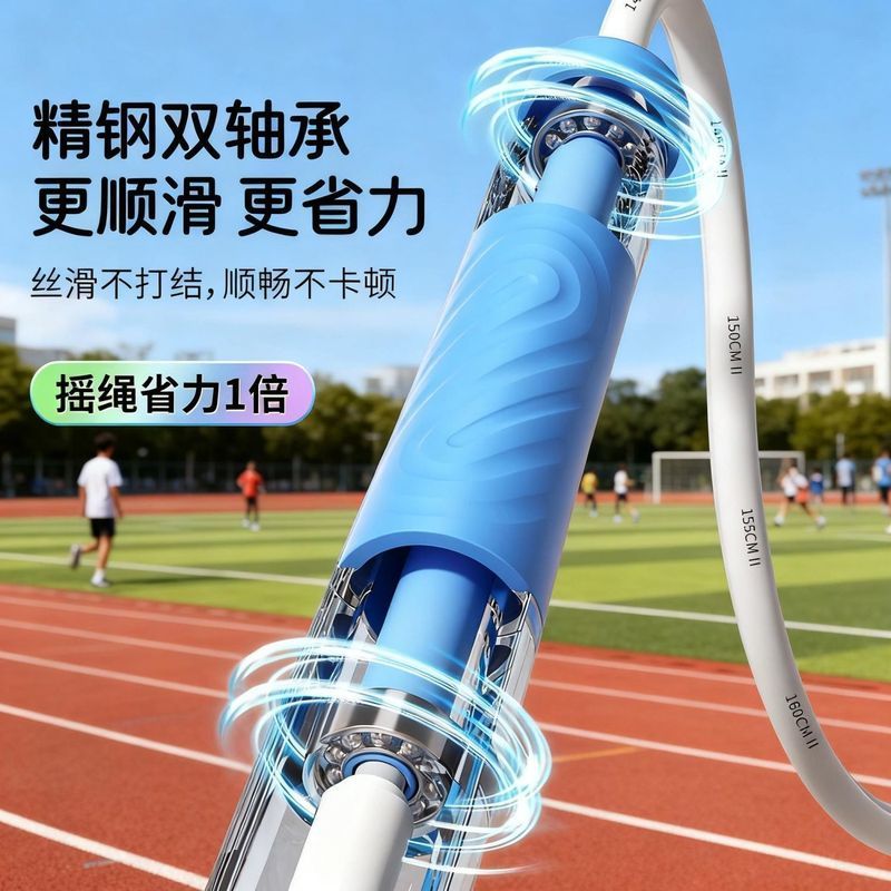 台灣現貨 可隔日達 教練兒童跳繩2.0軸承打結小學生初學專用提速考試中考體測競速繩C