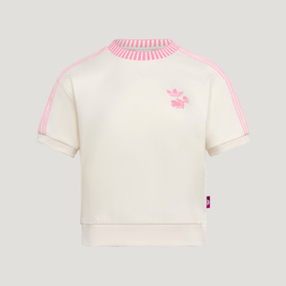 Adidas 愛迪達 W Tee Ss KY8315 女 T恤 運動上衣 休閒短袖 白 亞版 短版