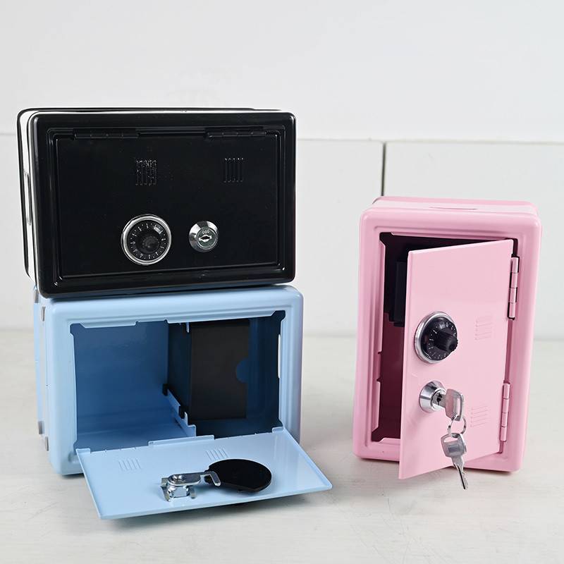 迷你金屬保險箱 - 用於家庭辦公室的雙鎖緊湊型安全保險箱