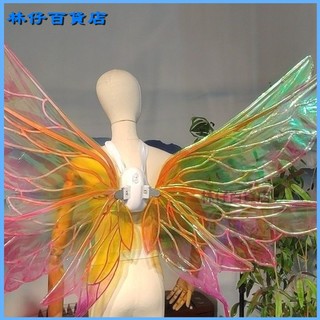 可開發票小花仙夏安安翅膀精靈王酷魯魯翅膀小惡魔翅膀羽毛翅膀定製可拆卸 精靈翅膀道具 成人精靈翅膀攝影道具 演出翅膀