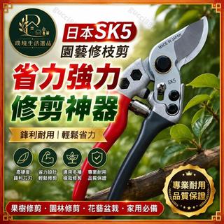 台灣現✨貨 日本SK5園藝修枝剪 省力強力花枝剪 園林家用修剪工具 高硬度鋒利果樹剪刀 花藝盆栽修枝神器專業耐用園藝剪刀