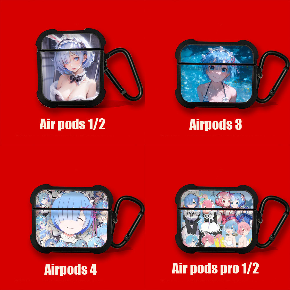 四葉草🍀好品質莉可麗絲錦木韆束蕾姆適用蘋果AirPods pro 1 2 3 4保護套耳機殻 ZI0I