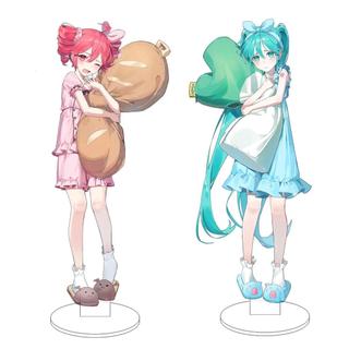 新鮮好物✅️【臺灣出貨】MIKU初音未來周邊立牌亞克力重音teto抱枕可愛高顏值擺件