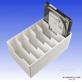 【35吋SAS硬碟收納盒】6盤位桌面整理架 3.5吋硬碟收納架 防震抽取式 鋁合金硬碟儲存盒 電腦周邊配件