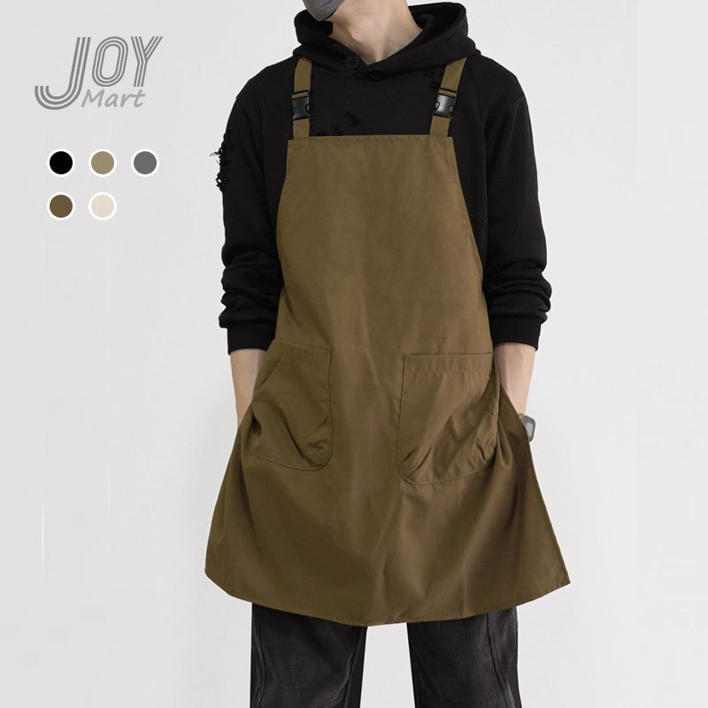 🥇台北出貨🥇JoyMart 日系防潑水圍裙 工業風格圍裙 咖啡店圍裙 工作圍裙 防汙圍裙 廚房 餐廳 工作室 花店 