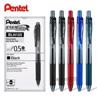 🥇店家嚴選💯日本Pentel派通速幹中性筆盒裝BLN105學生用按動考試專用水筆