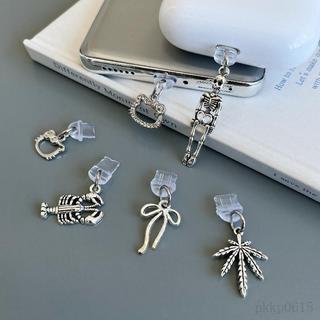金屬 卡通 充電孔防塵塞 手殼防塵塞 充電孔防塵 筆電孔防蓋 蘋果 Lightning 安卓MICRO TYPE C
