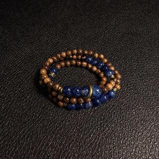 臺灣出貨✨Vintage古著 Blue coffee color雙層疊戴手串FCNG