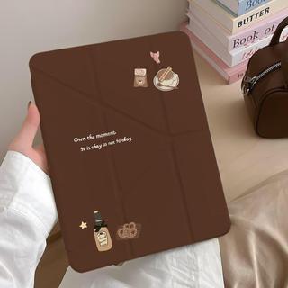 Y折棕色小熊 三星平板保護殼 適用 tab s11 s10 s9 fe s8 s7 s6 lite a11 a9 防摔殼