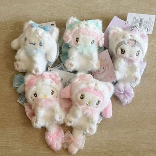 台灣出貨💗奶油限定系列新款毛絨玩偶掛件三麗鷗 蝴蝶結可愛禮物 Hellokitty